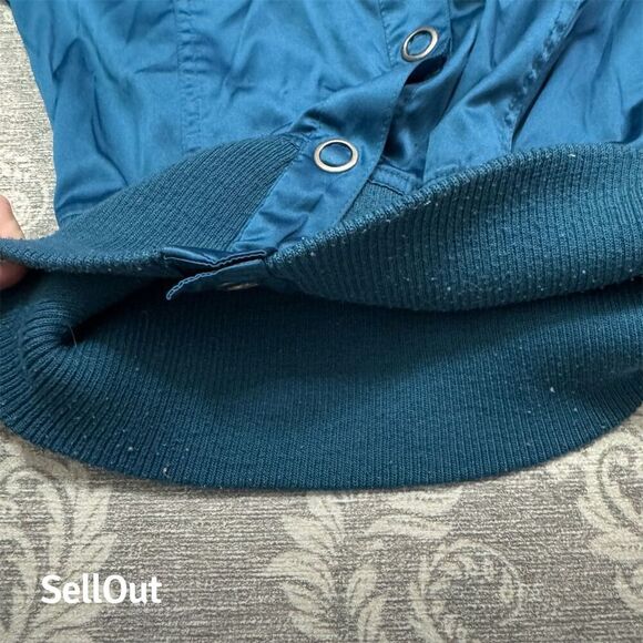 Outer Edge Women's Teal Snap Button Jacket Blue Size M Standard - Picture 3 of 8
